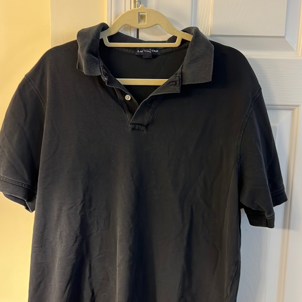 Lands end, blue polo. Size large.